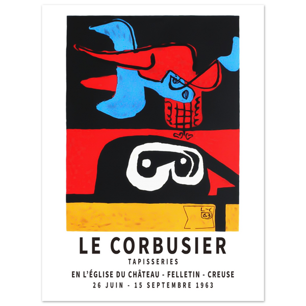 Le Corbusier 1963 Exhibition Artwork Poster - Matte / 18 x 24″ (45 x 60cm) / None - Poster