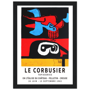 Le Corbusier 1963 Exhibition Artwork Poster - Matte / 8 x 12″ (21 x 29.7cm) / Black - Poster