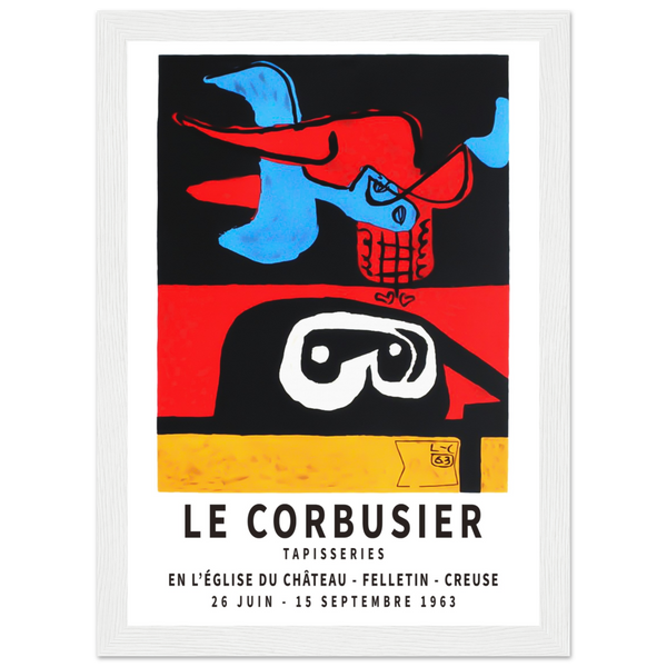 Le Corbusier 1963 Exhibition Artwork Poster - Matte / 8 x 12″ (21 x 29.7cm) / White - Poster