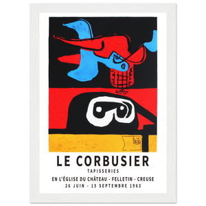 Le Corbusier 1963 Exhibition Artwork Poster - Matte / 8 x 12″ (21 x 29.7cm) / White - Poster