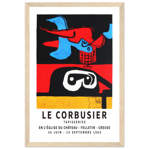 Le Corbusier 1963 Exhibition Artwork Poster - Matte / 12 x 18″ (30 x 45cm) / Wood - Poster