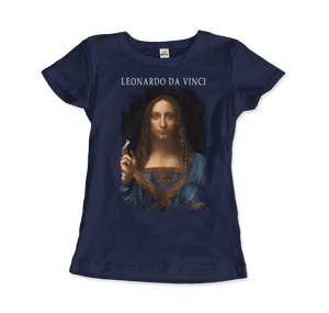 Leonardo Da Vinci, Salvator Mundi, 1499~1510 Artwork T-Shirt - Art-O-Rama Shop