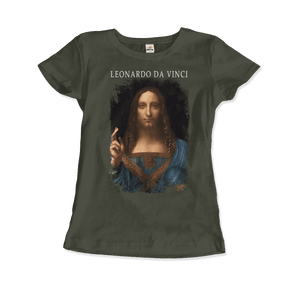 Leonardo Da Vinci, Salvator Mundi, 1499~1510 Artwork T-Shirt - Art-O-Rama Shop