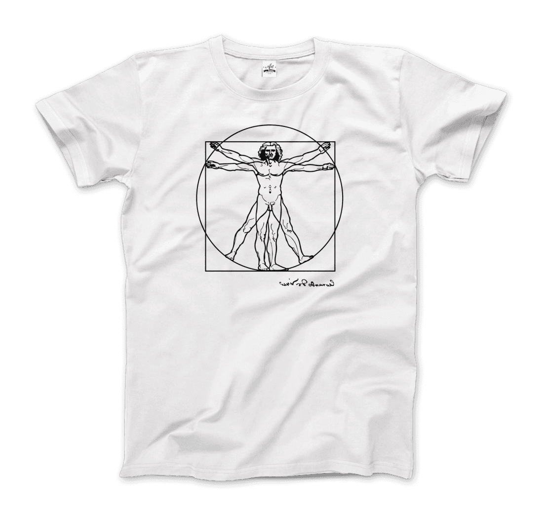Leonardo da Vinci- 90's Uomo vitruviano print T-shirt | ROOT online Leonardo da Vinci- 90's Uomo vitruviano print T-shirt | ROOT online