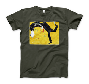 Marc Chagall - Homage to Gogol 1917 Art T-Shirt - Men (Unisex) / Military Green / S - T-Shirt