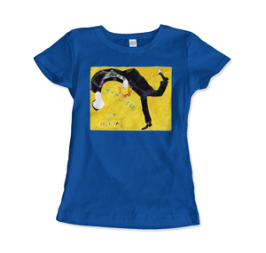Marc Chagall - Homage to Gogol 1917 Art T-Shirt - Women (Fitted) / Royal Blue / S - T-Shirt