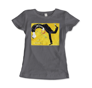 Marc Chagall - Homage to Gogol 1917 Art T-Shirt - Women (Fitted) / Charcoal / S - T-Shirt
