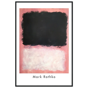 Mark Rothko - Untitled Pink Black and White Art Poster - Matte / 24 x 36″ (60 x 90cm) / Black - Poster