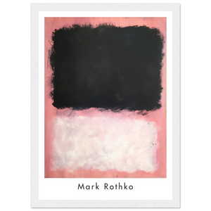 Mark Rothko - Untitled Pink Black and White Art Poster - Matte / 8 x 12″ (21 x 29.7cm) / White - Poster