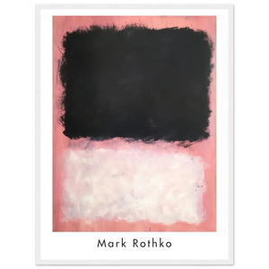 Mark Rothko - Untitled Pink Black and White Art Poster - Matte / 18 x 24″ (45 x 60cm) / White - Poster