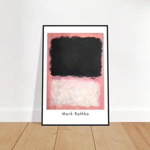 Mark Rothko - Untitled Pink Black and White Art Poster - Poster