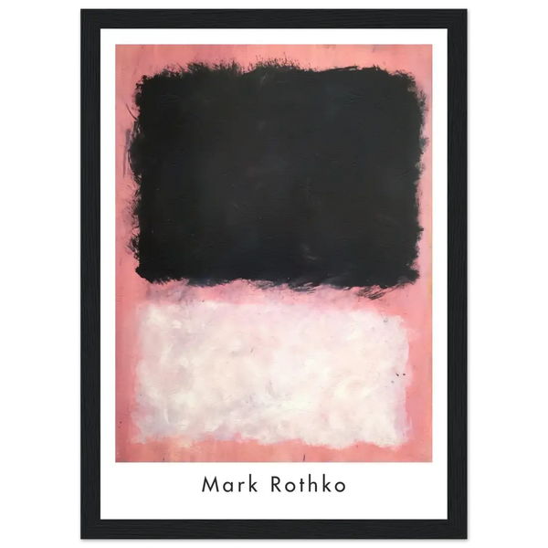 Mark Rothko - Untitled Pink Black and White Art Poster - Matte / 8 x 12″ (21 x 29.7cm) / Black - Poster