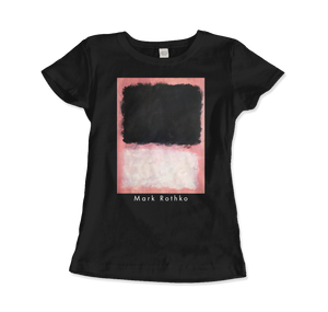 Mark Rothko - Untitled Pink Black and White Art T-Shirt - Women (Fitted) / Black / S - T-Shirt