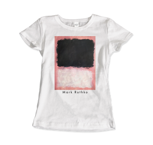 Mark Rothko - Untitled Pink Black and White Art T-Shirt - Women (Fitted) / White / S - T-Shirt