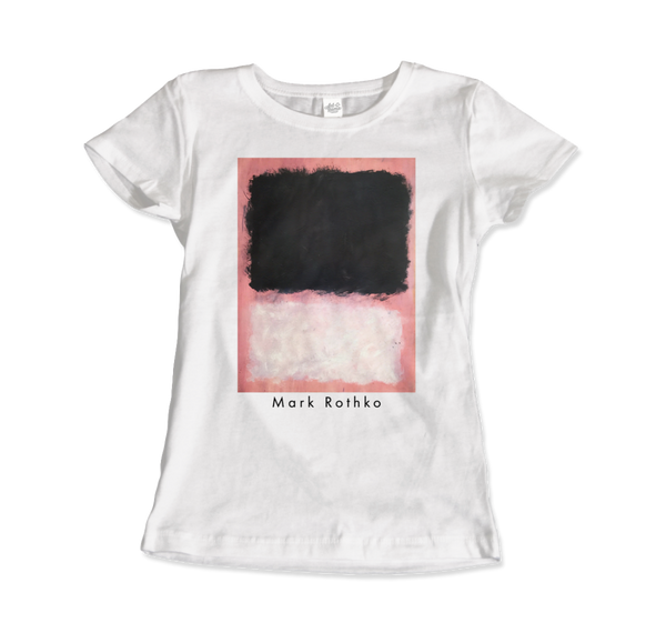 Mark Rothko - Untitled Pink Black and White Art T-Shirt - Women (Fitted) / White / S - T-Shirt