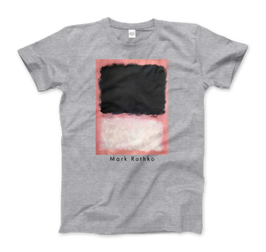Mark Rothko - Untitled Pink Black and White Art T-Shirt - Men (Unisex) / Heather Grey / S - T-Shirt