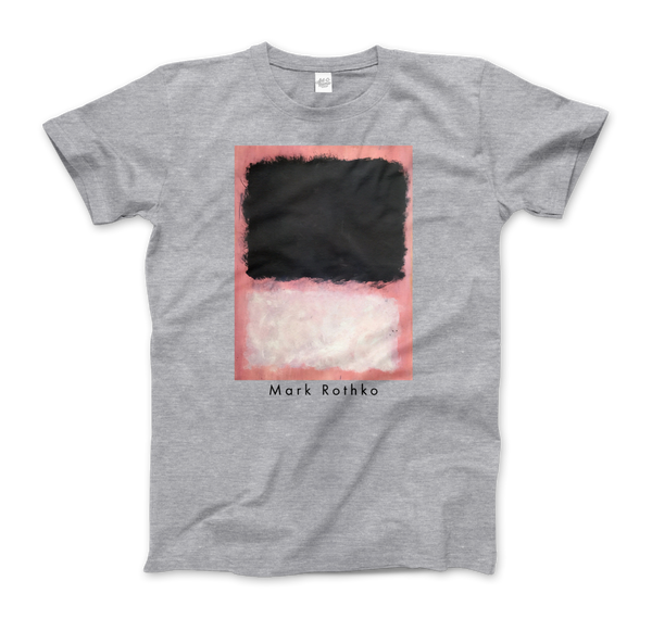 Mark Rothko - Untitled Pink Black and White Art T-Shirt - Men (Unisex) / Heather Grey / S - T-Shirt