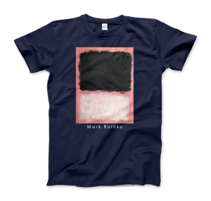 Mark Rothko - Untitled Pink Black and White Art T-Shirt - Men (Unisex) / Navy / S - T-Shirt