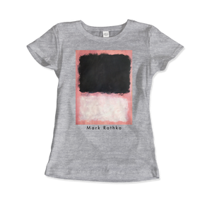 Mark Rothko - Untitled Pink Black and White Art T-Shirt - Women (Fitted) / Heather Grey / S - T-Shirt