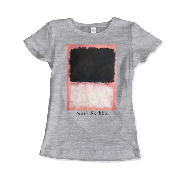 Mark Rothko - Untitled Pink Black and White Art T-Shirt - Women (Fitted) / Heather Grey / S - T-Shirt