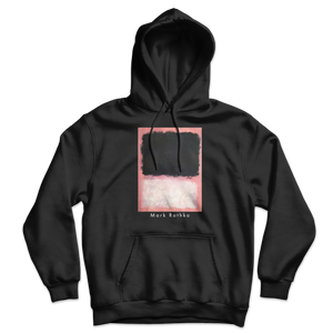 Mark Rothko - Untitled Pink Black and White Unisex Hoodie - Black / S - Hoodie
