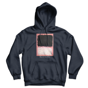 Mark Rothko - Untitled Pink Black and White Unisex Hoodie - Navy / S - Hoodie