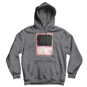 Mark Rothko - Untitled Pink Black and White Unisex Hoodie - Dark Heather / S - Hoodie