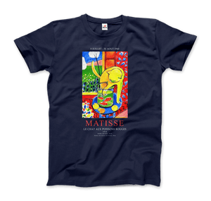 Matisse - Exhibition, Le Chat Aux Poissons Rouges (The Cat) Art T-Shirt - Art-O-Rama Shop