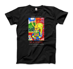 Matisse - Exhibition, Le Chat Aux Poissons Rouges (The Cat) Art T-Shirt - Art-O-Rama Shop