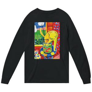 Matisse - the Cat with Red Fishes 1914 Artwork Long Sleeve Shirt - Black / Small - Long Sleeve Shirt
