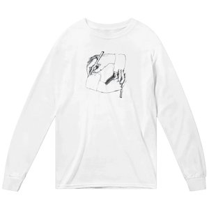 MC Escher Hand Drawing Hand Art T-Shirt Long Sleeve Shit - White / Small - Long Sleeve Shirt