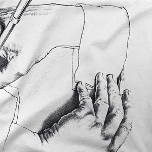 MC Escher Hand Drawing Hand Art T-Shirt - T-Shirt