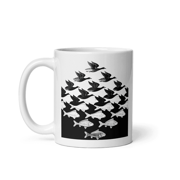 MC Escher Sky and Water I Art Mug - 11oz (325mL) - Mug