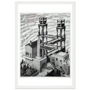 MC Escher Waterfall Art Poster - Matte / 8 x 12″ (21 29.7cm) White