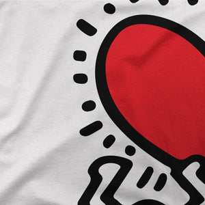 Men Holding Heart Icon Street Art T-Shirt - T-Shirt