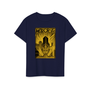 Metropolis - 1927 Movie Poster Reproduction in Oil Paint T-Shirt - Art-O-Rama Shop