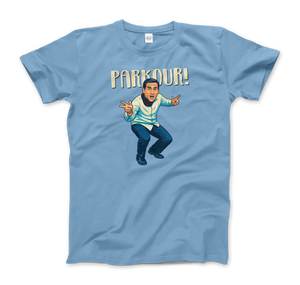 Michael Scott - Parkour T-Shirt - Men (Unisex) / Light Blue / S - T-Shirt