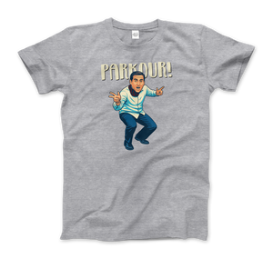 Michael Scott - Parkour T-Shirt - Men (Unisex) / Heather Grey / S - T-Shirt