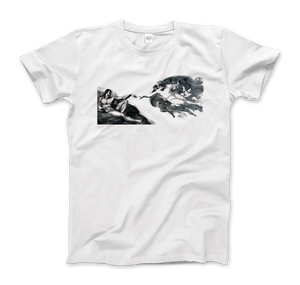 Michelangelo - The Creation of Adam Reproduction T-Shirt - Men (Unisex) / White / S - T-Shirt