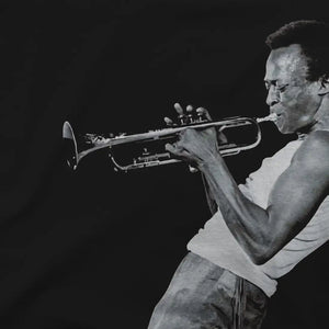 Miles Davis Playing His Trumpet Artwork T-shirt - T-shirt