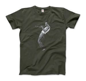 Miles Davis Playing His Trumpet Artwork T-shirt - Men (unisex) / City Green / s - T-shirt