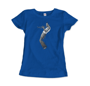 Miles Davis Playing his Trumpet Artwork T-Shirt