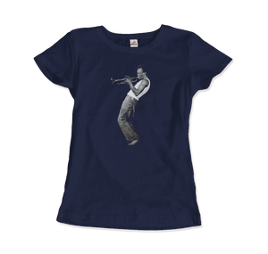 Miles Davis Playing his Trumpet Artwork T-Shirt