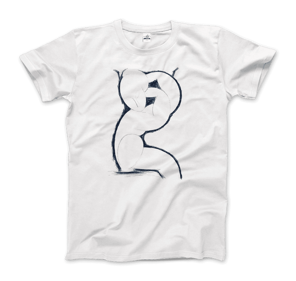 Modigliani - T-shirt d'illustration de croquis de cariatide