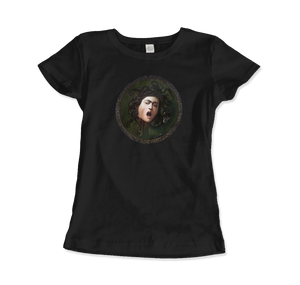 Mythological Medusa: Caravaggio T-Shirt - Women (Fitted) / Black / S - T-Shirt