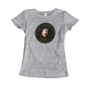 Mythological Medusa: Caravaggio T-Shirt - Women (Fitted) / Heather Grey / S - T-Shirt