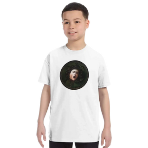 Mythological Medusa: Caravaggio T-Shirt - Youth / White / S - T-Shirt