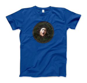 Mythological Medusa: Caravaggio T-Shirt - Men (Unisex) / Royal Blue / S - T-Shirt
