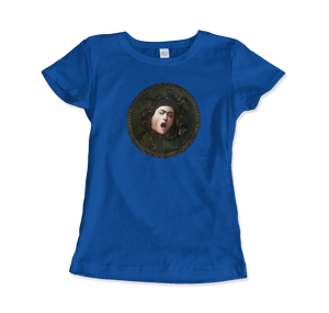 Mythological Medusa: Caravaggio T-Shirt - Women (Fitted) / Royal Blue / S - T-Shirt