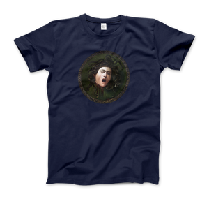 Mythological Medusa: Caravaggio T-Shirt - Men (Unisex) / Navy / S - T-Shirt